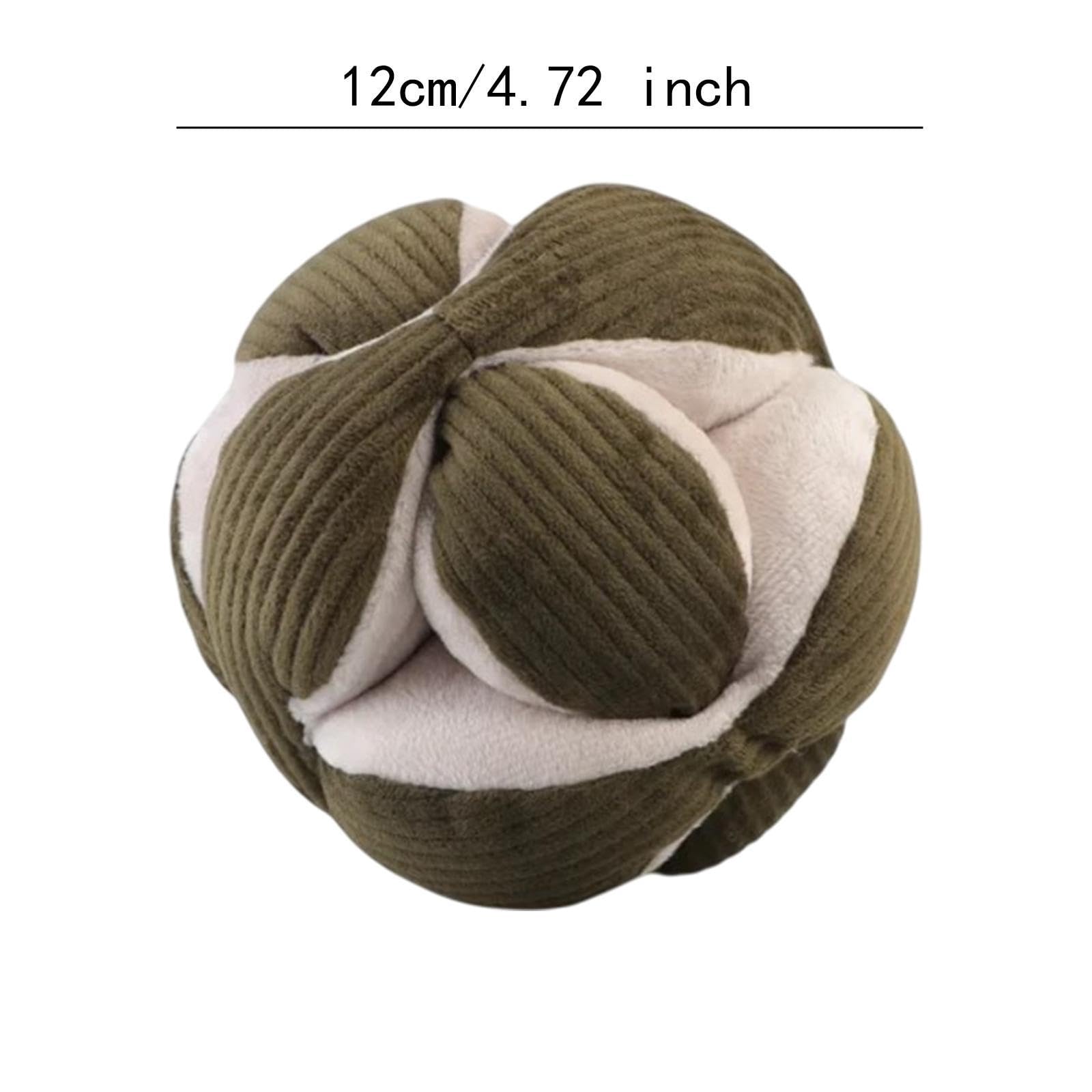 Balle pour Chien Jouet Interactif Peluche Sifflet Jouet à Mâcher Tissu Doux Protection Mobilier Convient pour Dressage Chiots Animaux, Vert Foncé