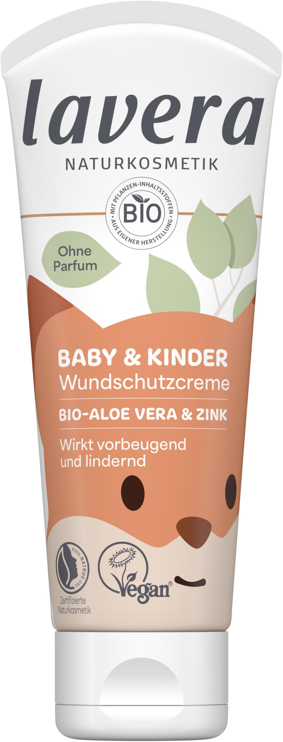 lavera Baby & Kinder Wundschutzcreme - Windelcreme - schützt & beruhigt - gegen Wundwerden - ohne Duft- & Konservierungsstoffe - vegan - Naturkosmetik - 75 ml