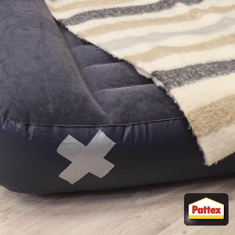 Pattex Power Tape Ruban adhésif gris 5m extra fort charges lourdes Bande adhésive toilée tous supports étanche