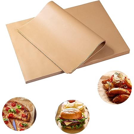 Parchment Paper Sheets, 9x13 In Non-Stick Precut Baking Parchment for Baking, Grilling, Air Fryer, Steaming, and More (Unbleached) - Quarter Sheet Size, Perfect for Bread, Cakes, Cookies, 120PCS