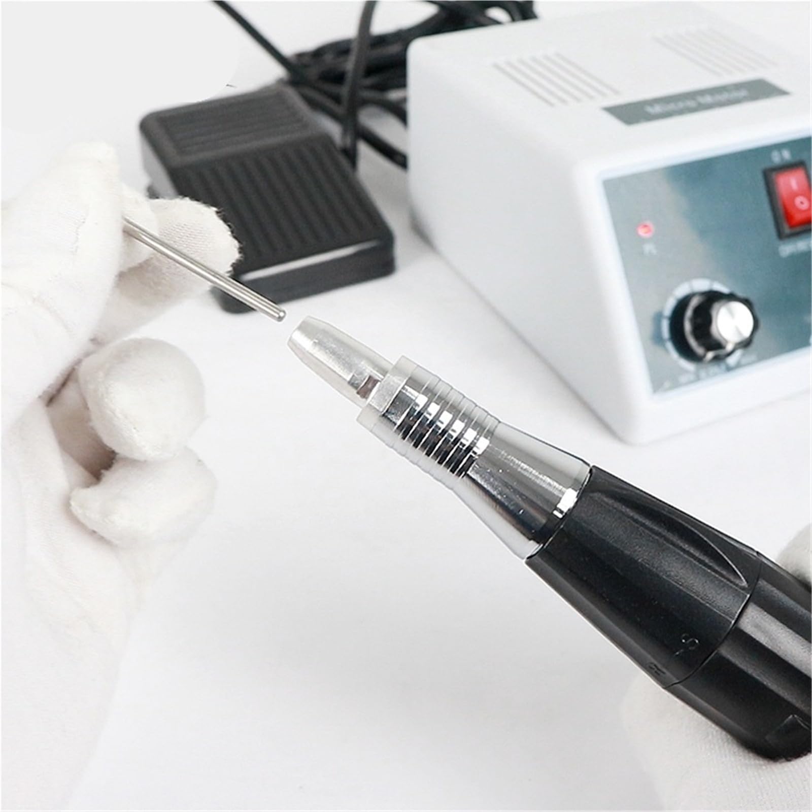 35000 U/min Professioneller elektrischer Nagelpolierer Mikromotor-Schleifmaschine Bohrmaschine Nail Art Maniküre Pediküre Ausrüstung Werkzeuge(Nail Machine Only US)