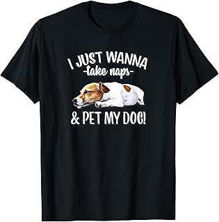 Mens Womens Lover Sleep Take Nap Pet My Jack Russell Terrier T-Shirt