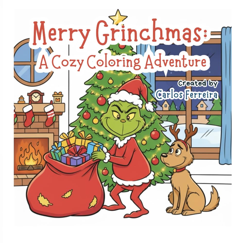 Merry Grinchmas: A Cozy Coloring Adventure