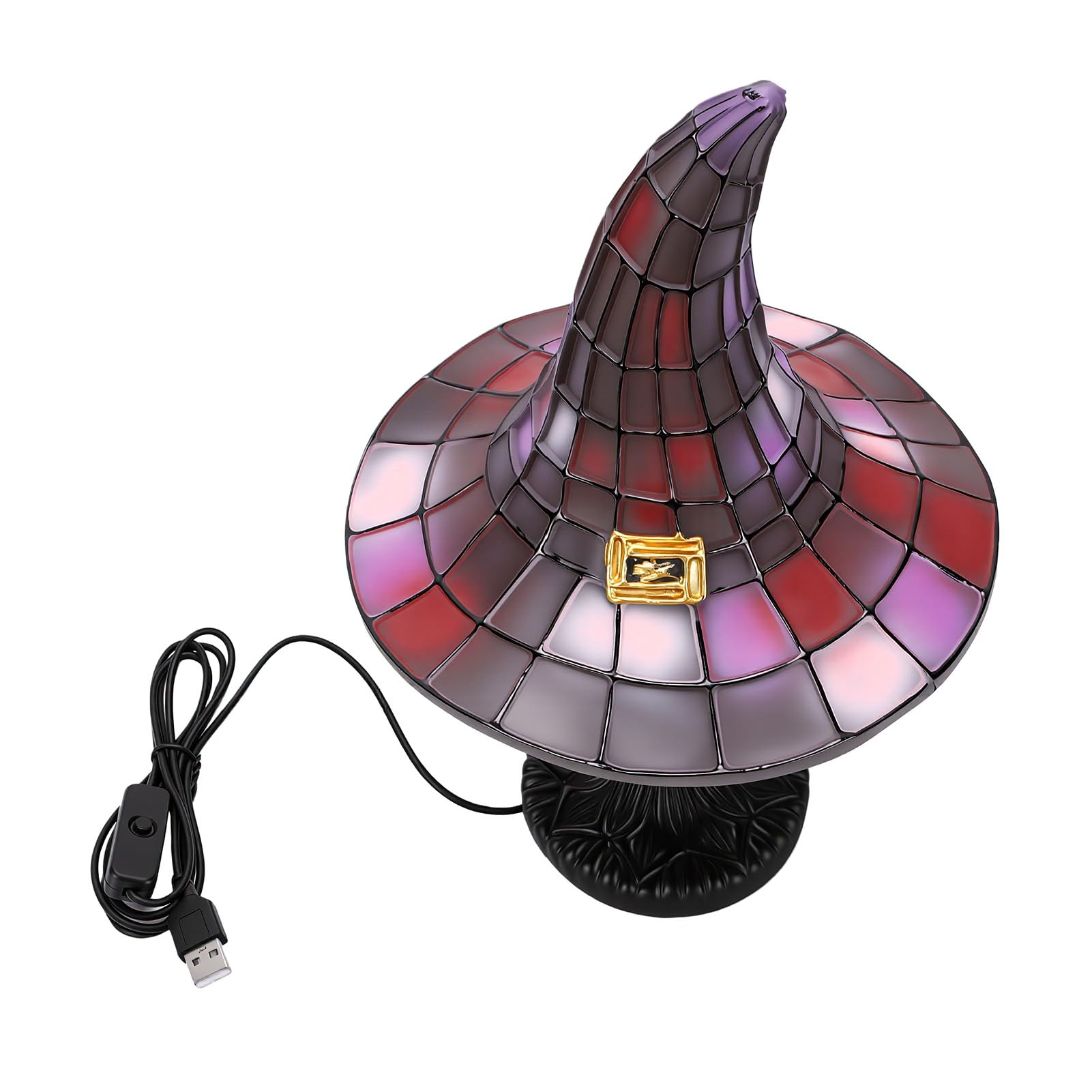 Lampada da Comodino con Cappello da Strega Affascinante Luce Calda (Grande)
