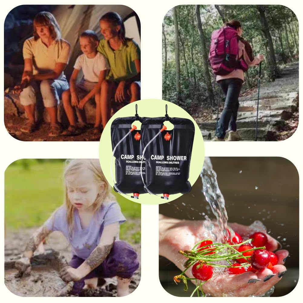 Douche Solaire Portable MFH – Sac à Dos Camping 10L ? – Noir – Neuf
