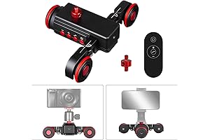 Professional 3-Wheeled Motorized Dolly Car with Wireless Remote Control