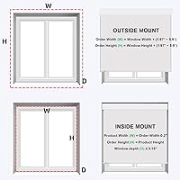 Vista 6 de ZSTARR Persiana inteligente motorizada para ventana, persiana enrollable opaca automática compatible con control remoto, seguridad infantil, batería