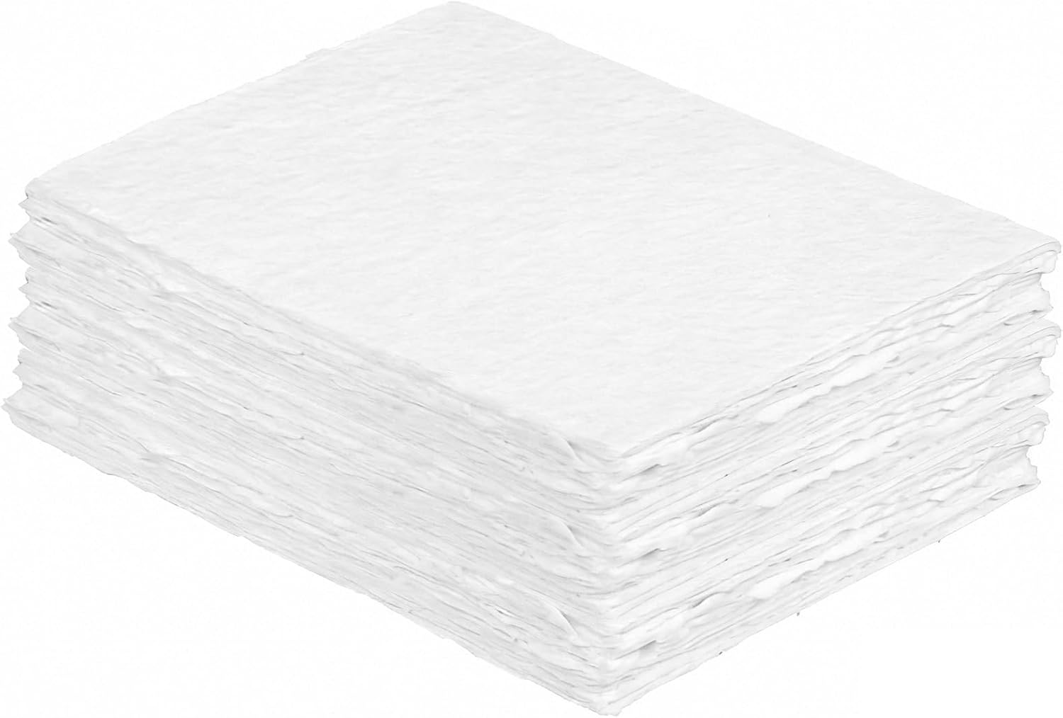 Eikovia 120Pcs Cotton Watercolor Paper, 300GSM, 4x6 inch, Premium Textured Deckled Edge for Invitations & Crafts