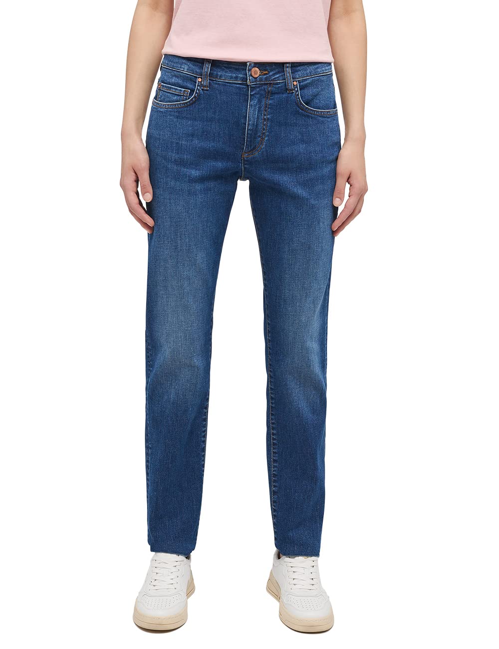 MUSTANG Women's Style Crosby Relaxed Slim Jeans Medium Blue 682 , 27W / 38L