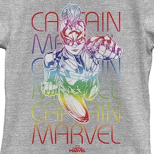 Marvel Rainbow Power Girls Short Sleeve Tee Shirt2