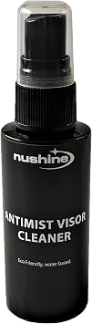 Nushine Anti Fog Visor Cleaner Spray 50ml for Helmets, Glasses & Goggles