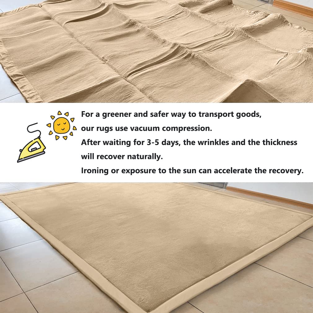 Loartee La Alfombra Engrosamiento Coral Terciopelo Alfombra Manta de rastreo para niños Alfombras Suaves de Tatami Antideslizante para niños Enlarge Play Mat