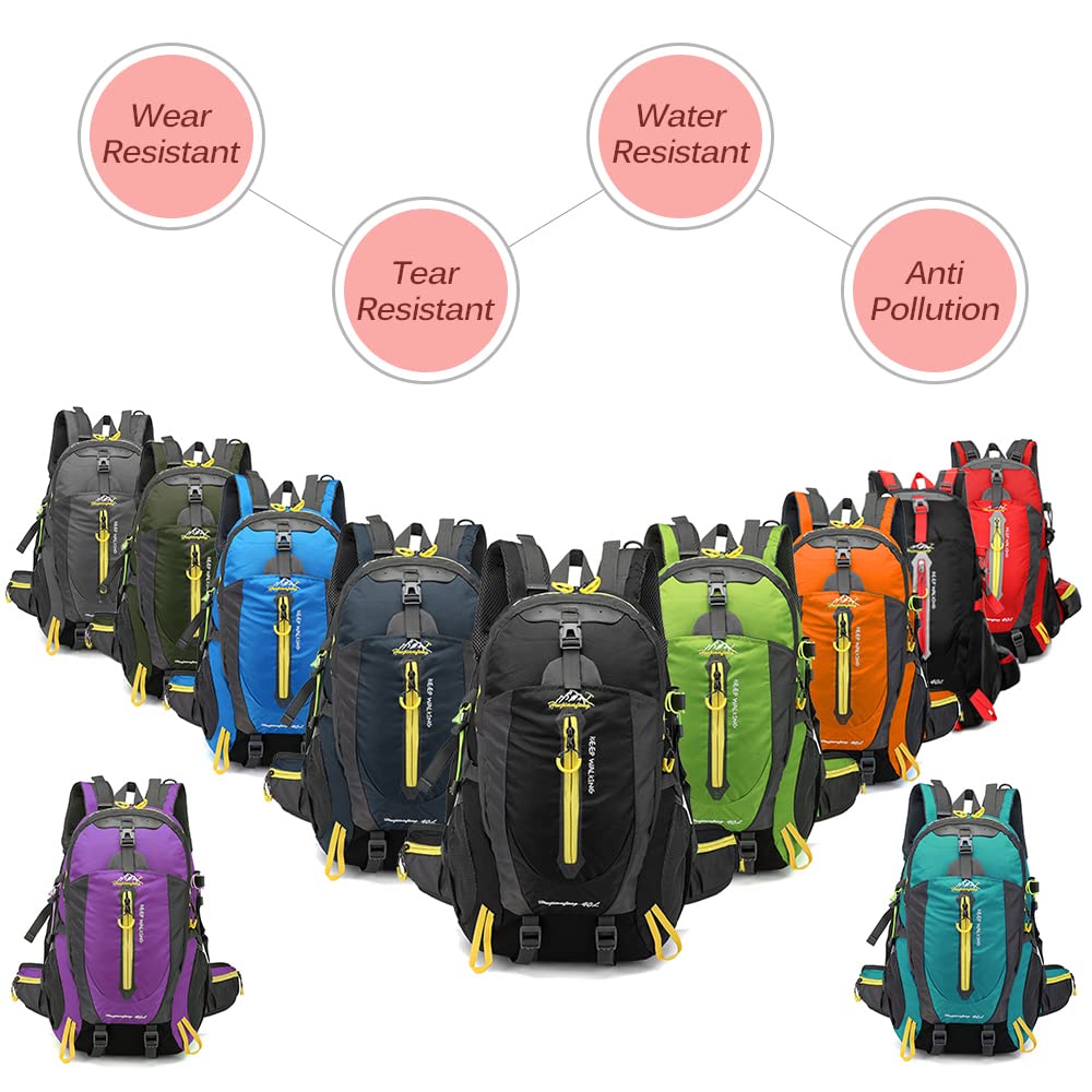 Zaino Militare,40L Water Resistant Travel Zaino Campeggio Escursione Laptop Daypack Trekking Climb Borse Posteriori per Gli Uomini Donne