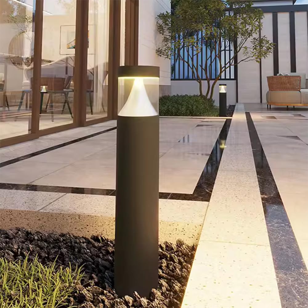 Lampada Solare da Giardino contemporanea, Impermeabile, per Ville, Giardini, Cortili, quartieri residenziali (Stile 39 A H60CM, 1 Pezzo)