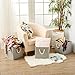 EZOWare Set of 3 Storage Baskets Cubes Bins with Cotton Rope Handle, Collapsible Boxes Organizer Container - Gray for Nursery kids Household items -13inch