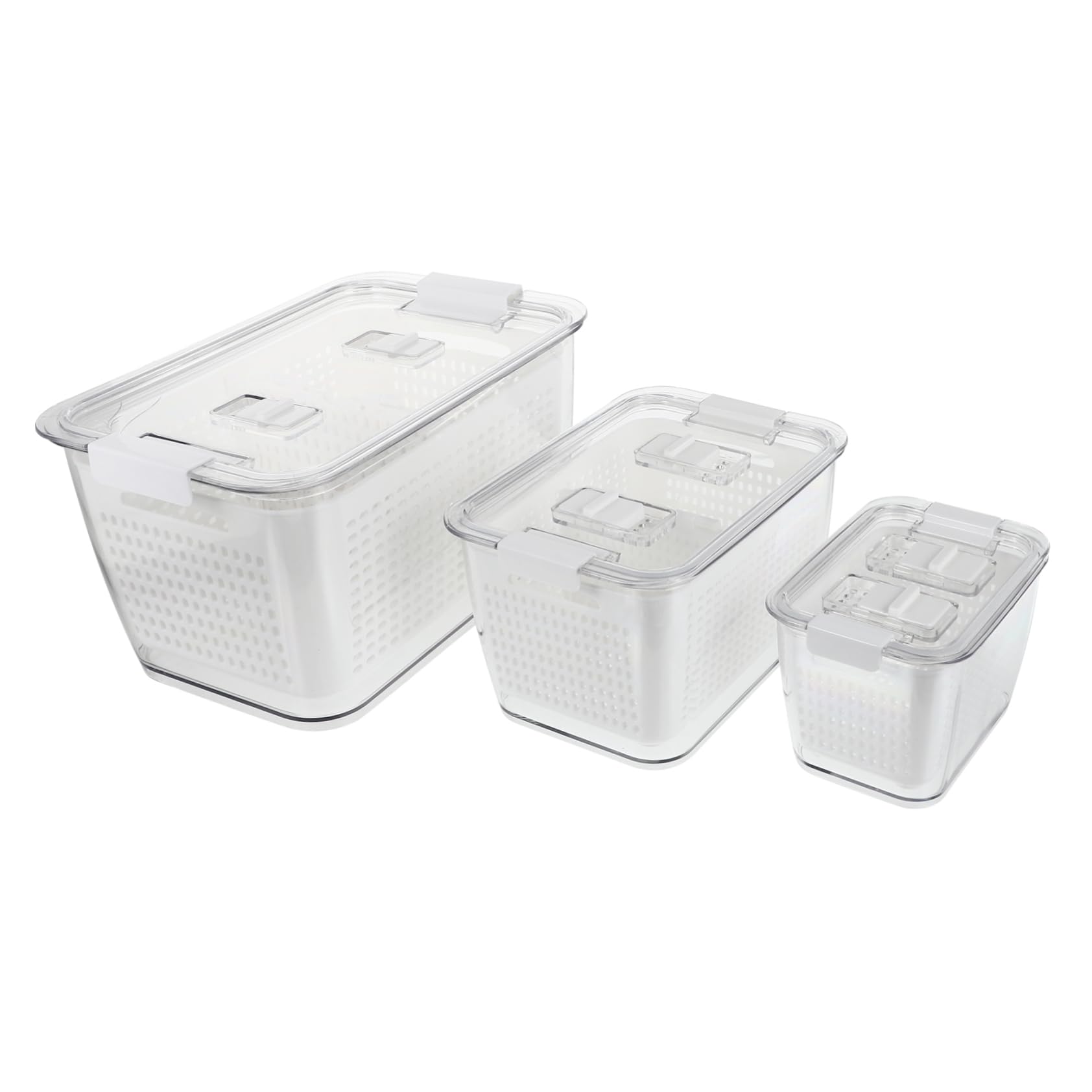 COHEALI Boîte de Conservation des 1set en Pet Abs, Panier de Drainage