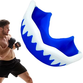 Sports Mouth Guard Double Colored EVA Mouthpiece, Resistant Gum Shield, Flexible Breathable Design | Protective Teeth Guard for MMA, Hockey, Boxing, Football, Martial Training