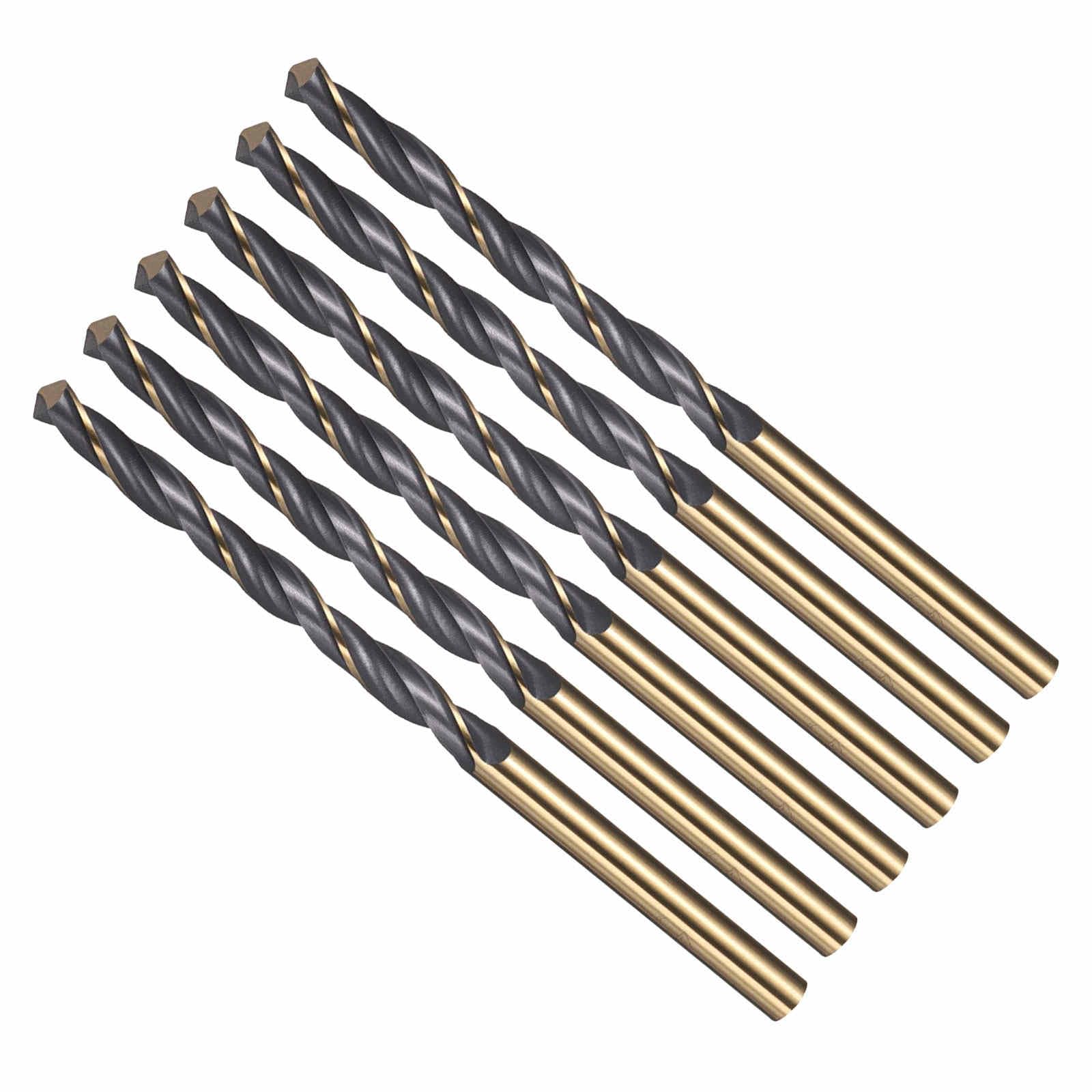 CoCud Drill Bit, 4.2mm Cutting Diameter, 4341 HSS Jobber Bits Gold and Black 118° Cutting Angle