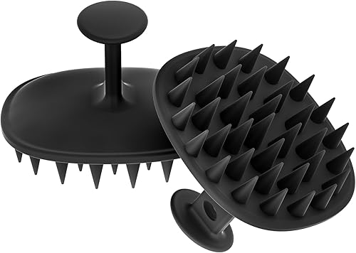 Miniatura 1 de Cbiumpro Cepillo de cuero cabelludo 100% de silicona, masajeador del cuero cabelludo, cepillo para champú, limpiador de cuero cabelludo para