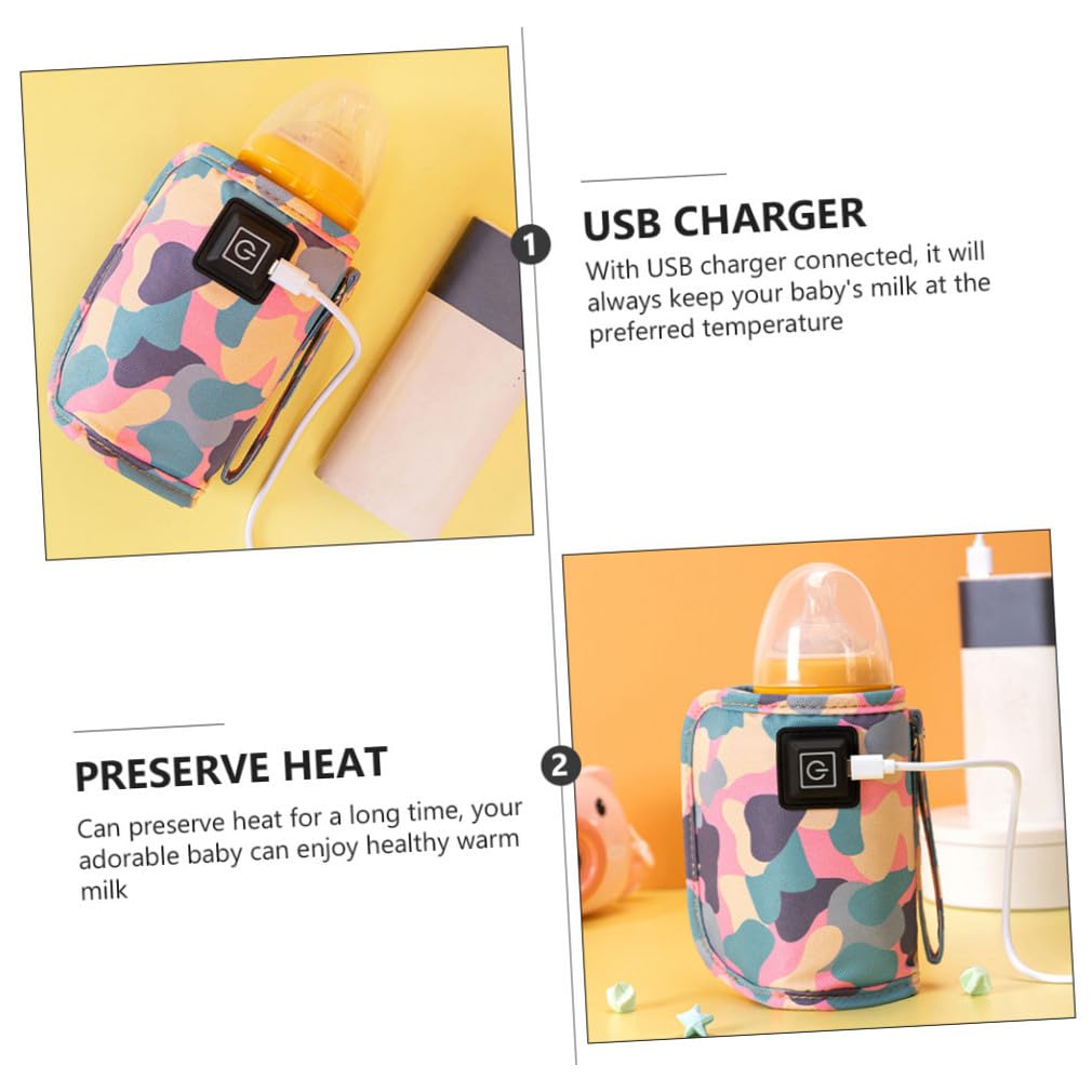 Toyvian Bolsas Aislantes De Tela para Biberón De Alimentación De Bebé Calentador De Biberones 2 Uds