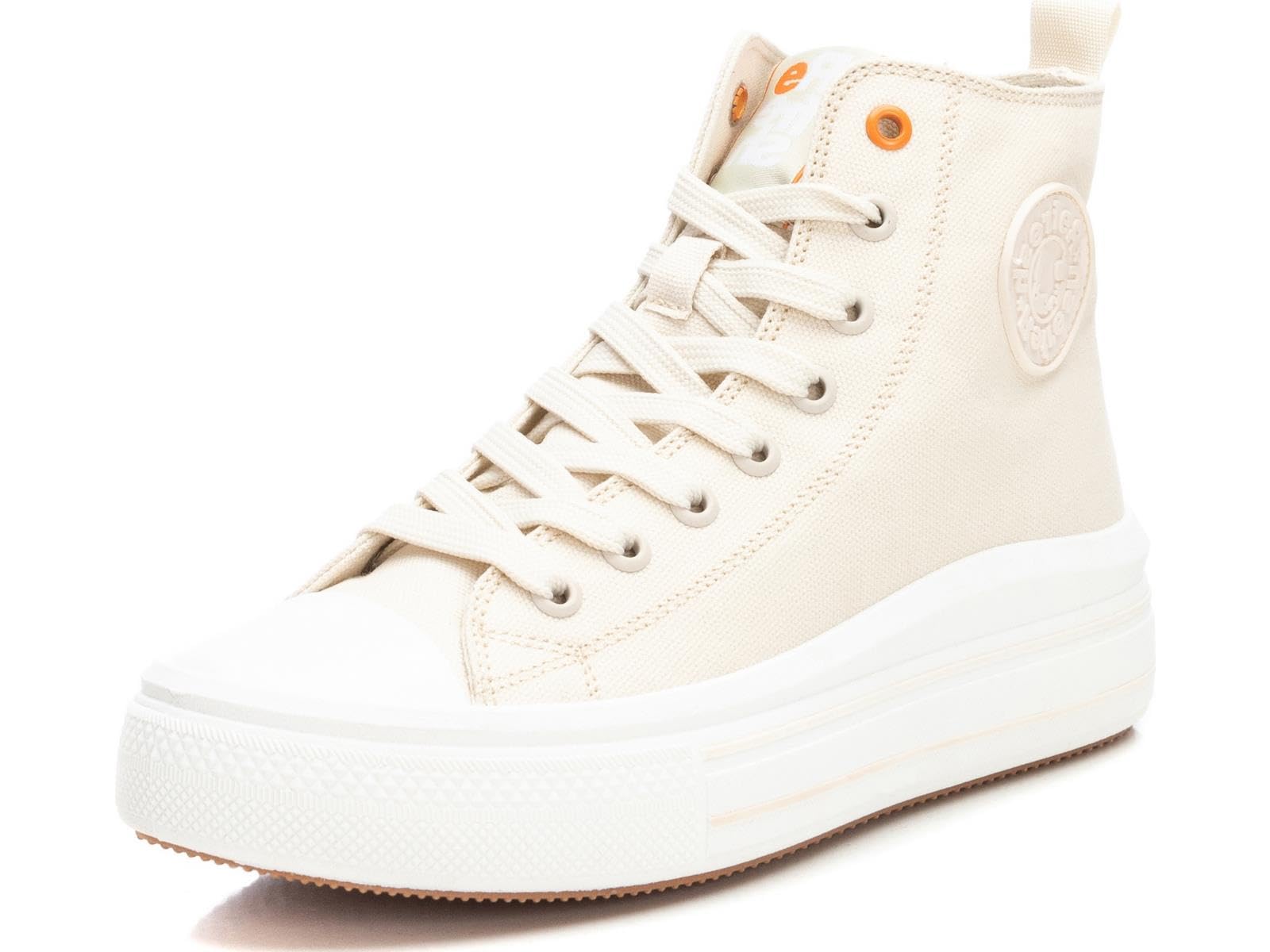 REFRESH Damen Hausschuhe Geknöpfte Hausschuhe, beige, Größe 40 EU, rutschfeste Sohle