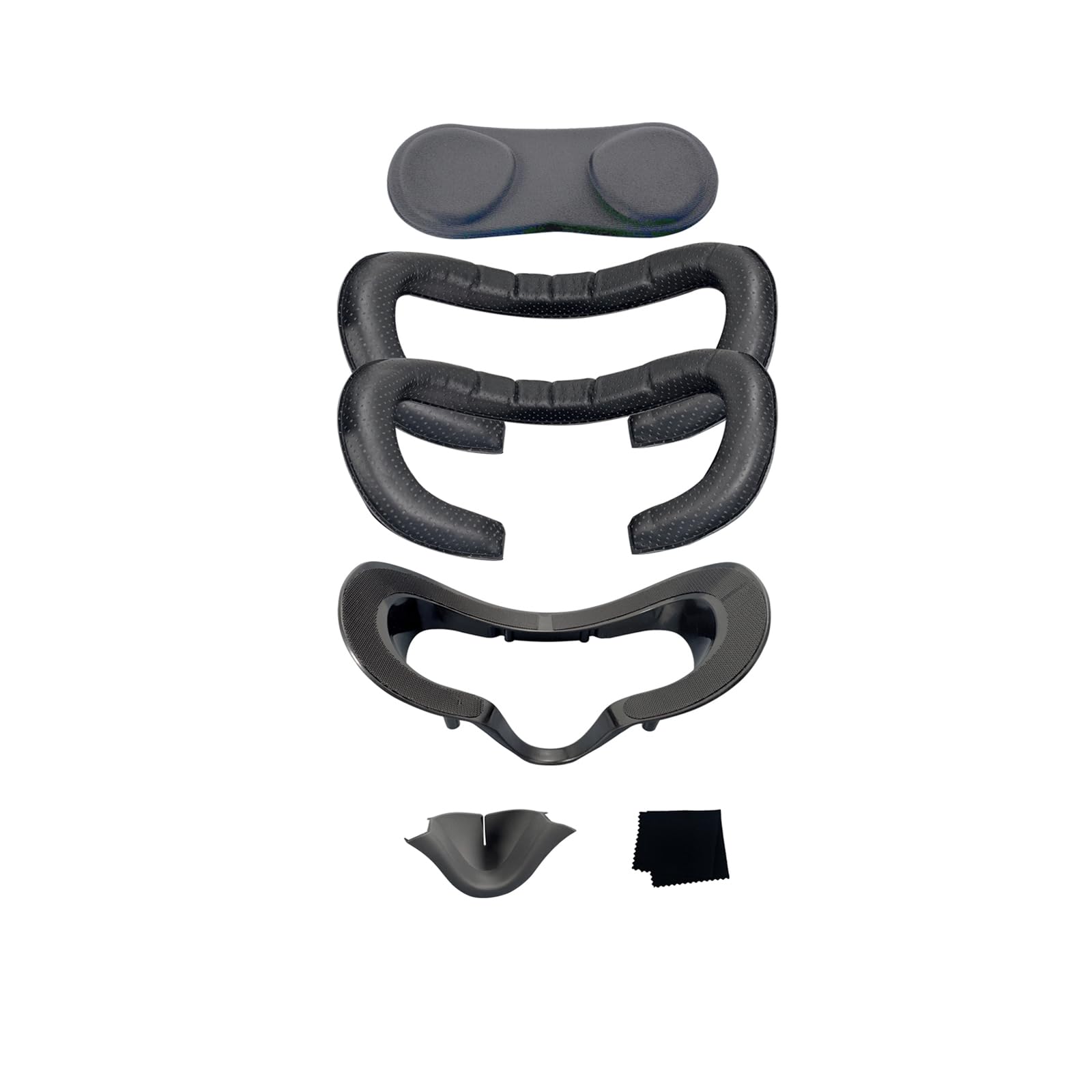 Valve Index Coussinet de Protection Faciale VR Support d'Interface Magnétique Coussin Mousse Cuir PU Plaques Nasales Opaques Silicone Lot 6 Pièces