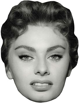 Sophia Loren (BW) Masques de celebrites : Amazon.fr: Vêtements