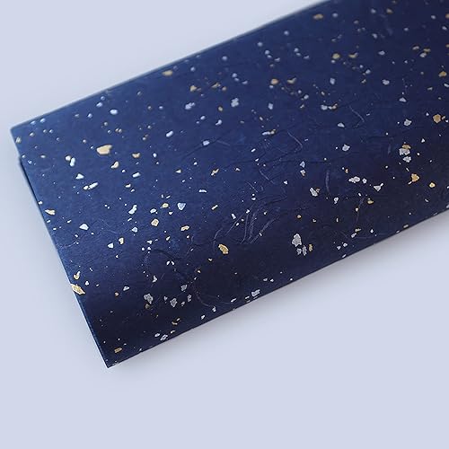 Papel de regalo de lunares dorados y plateados coreanos, papel de regalo floral, 10 hojas de suministros para floristería, papel de regalo