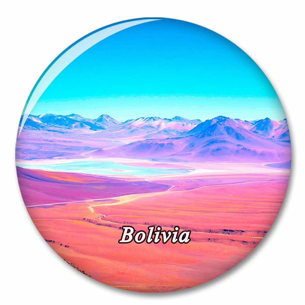Kxrsm Bxtkpq-Bolivia-721 Bolivia Desert Fridge Magnet Decorative Magnet Bottle Opener Tourist City Travel Souvenir Collection Gift Strong Refrigerator Sticker