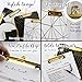 BAZIC Products Paperboard Clipboard Standard Size Geometric Gold Low Profile Clip, Random Color, Sturdy & Strong Hardboard Fit A4 Letter Size, 1-Pack