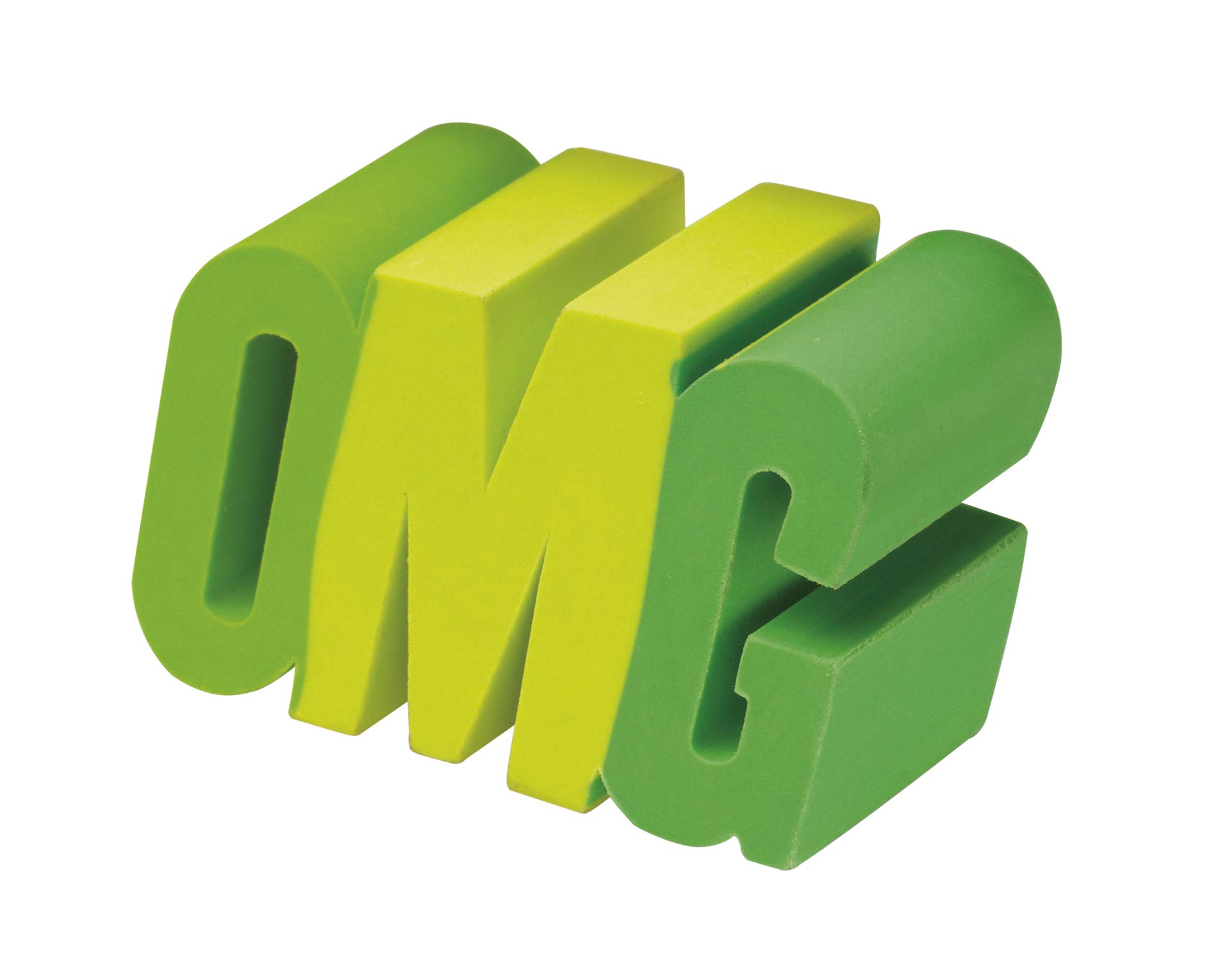 Westcott E-66067 - Gomma OMG 3D, 3 x 5 x 2,5 cm, colore: Verde