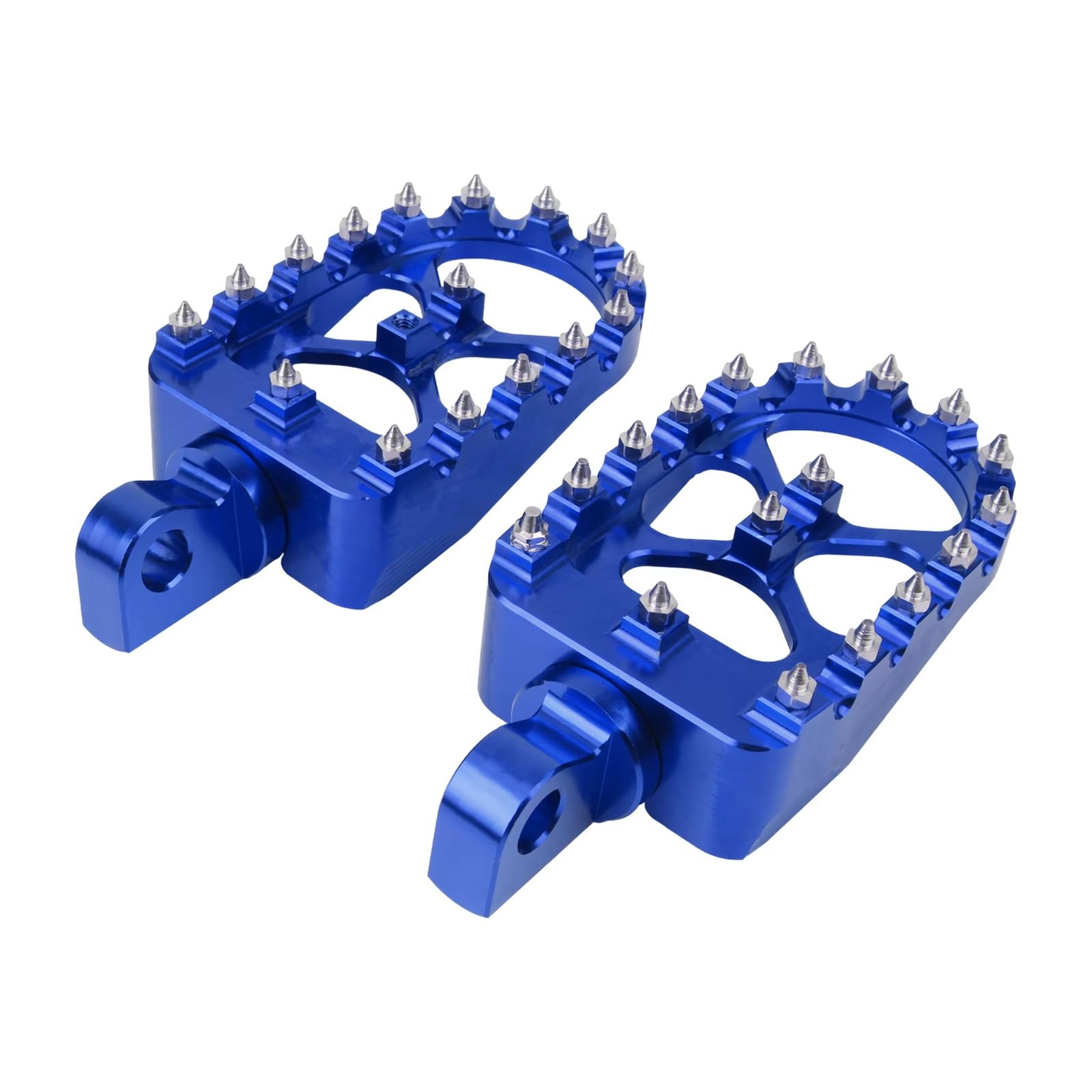 Estriberas Universales Motocicleta Giratorias Anchas De 360 ​​° para Dyna para Bob para Softail para Sportster para Street(Blue)