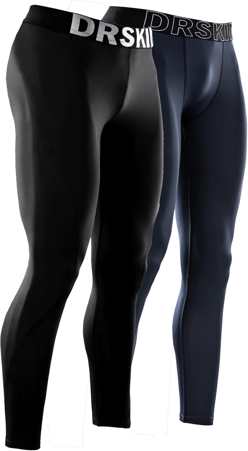DRSKIN 1, 2 or 3 Pack Men’s Compression Pants Tights Leggings Sports Baselayer Running Workout Active Yoga Cool Dry : Clothing, Shoes & Jewelry