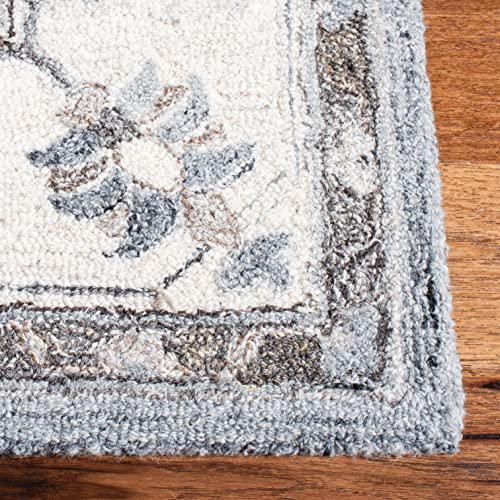 Tapete decorativo SAFAVIEH 2' x 3' gris y marfil miniatura 3