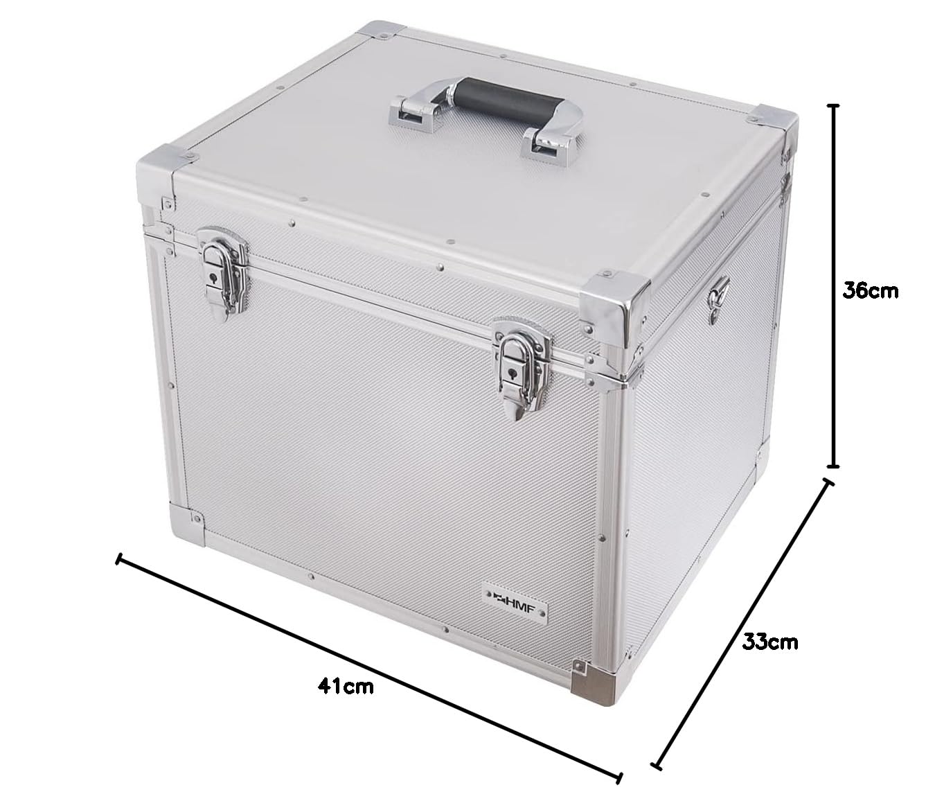 Boîte de classement suspendue HMF 14812-02 en aluminium pour dossiers suspendus DIN A4 41 x 33 x 36 cm