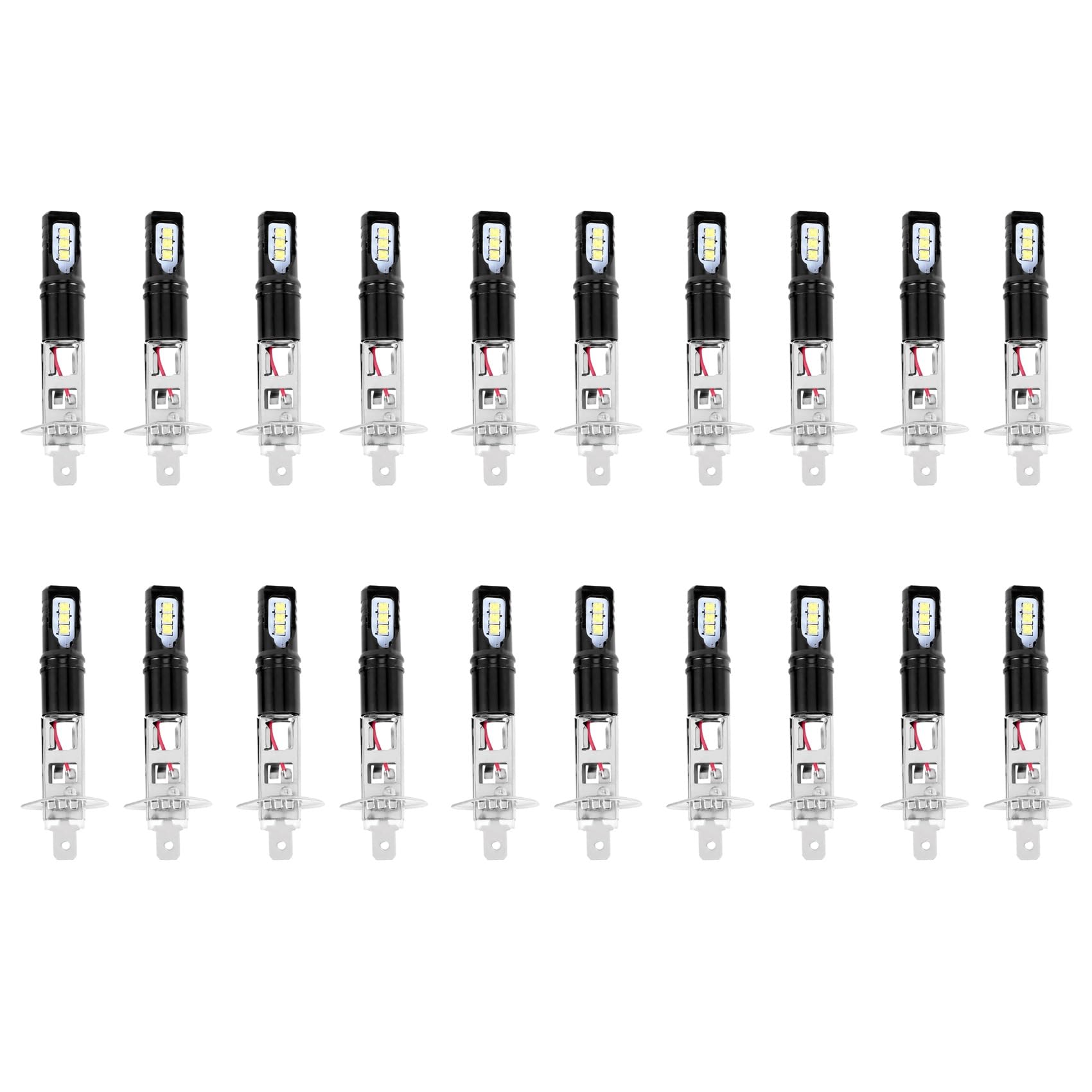 20X H1 6000K Super Bright Bianca 6000LM DRL LED Kit Lampadina per Abbaglianti