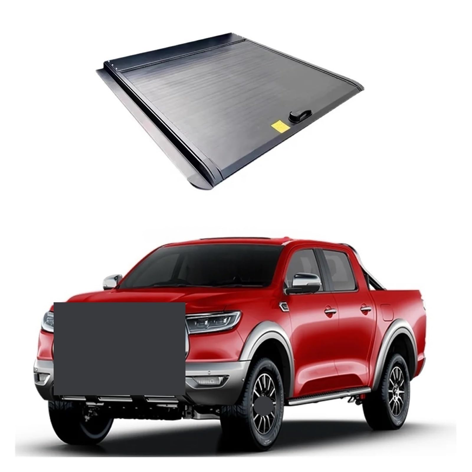 Copertura avvolgibile retrattile in lega di alluminio addensata compatibile con JAC T8 Pro 2018-2024 Dr Pk8