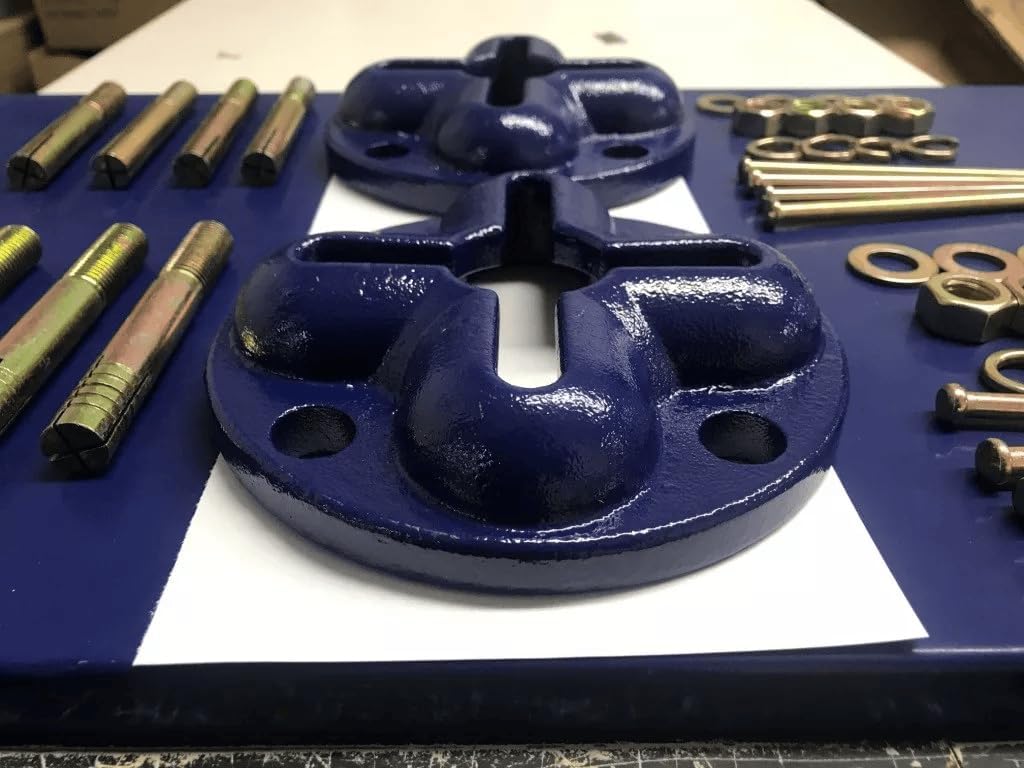 5 Star Tools Auto Body Anchor Pots, 2-Pack with 4 Slots, 8 Bolts and Nuts