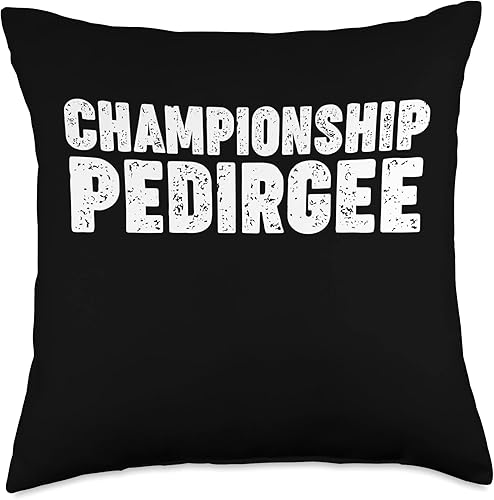 CHAMPIONSHIP PEDIGREE Throw Pillow