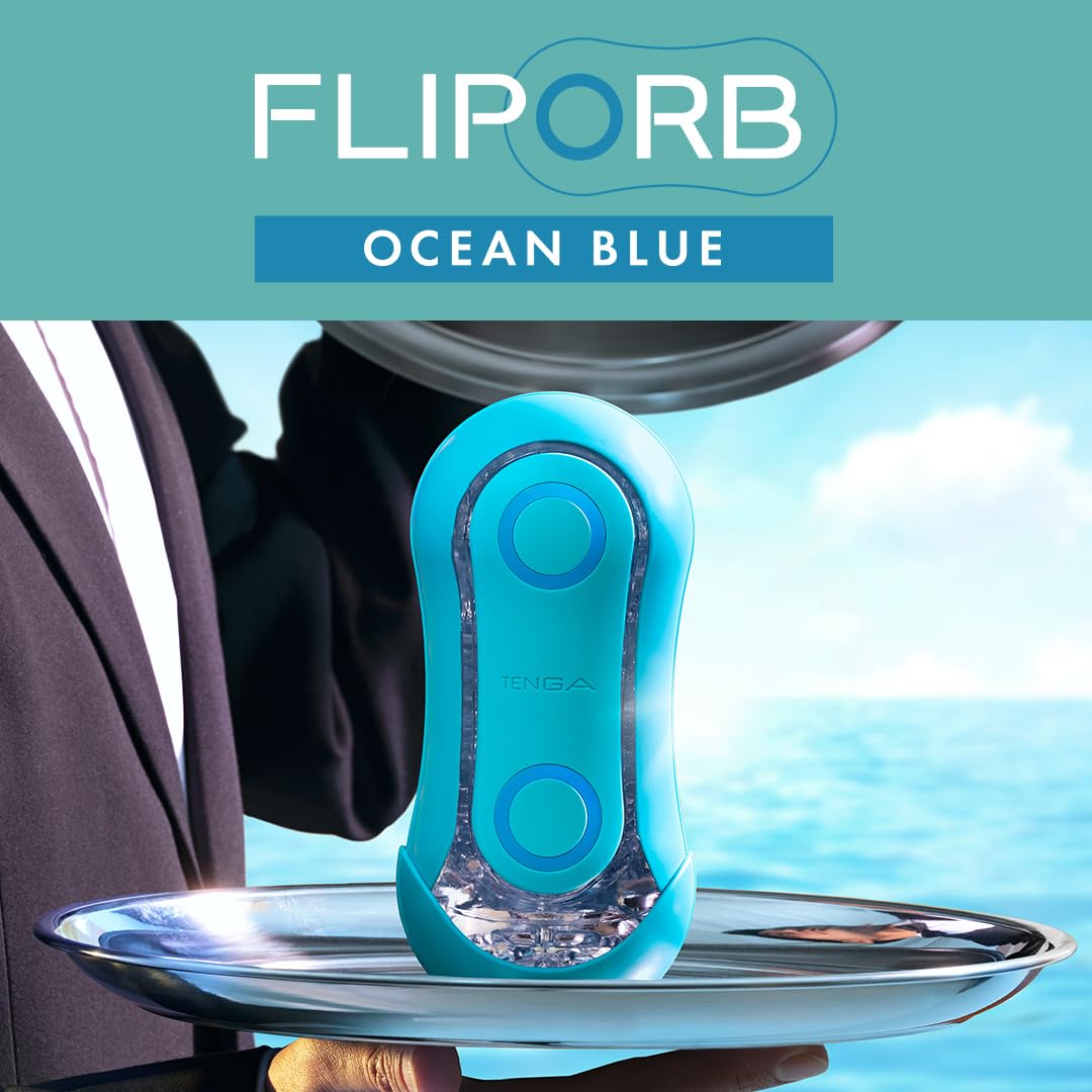 TENGA Flip Orb - Masturbatore per Uomini - Ocean Blue