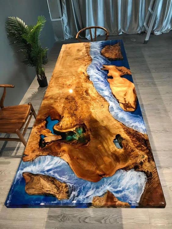 Résine époxy transparente anti-UV pour la création de table de rêve