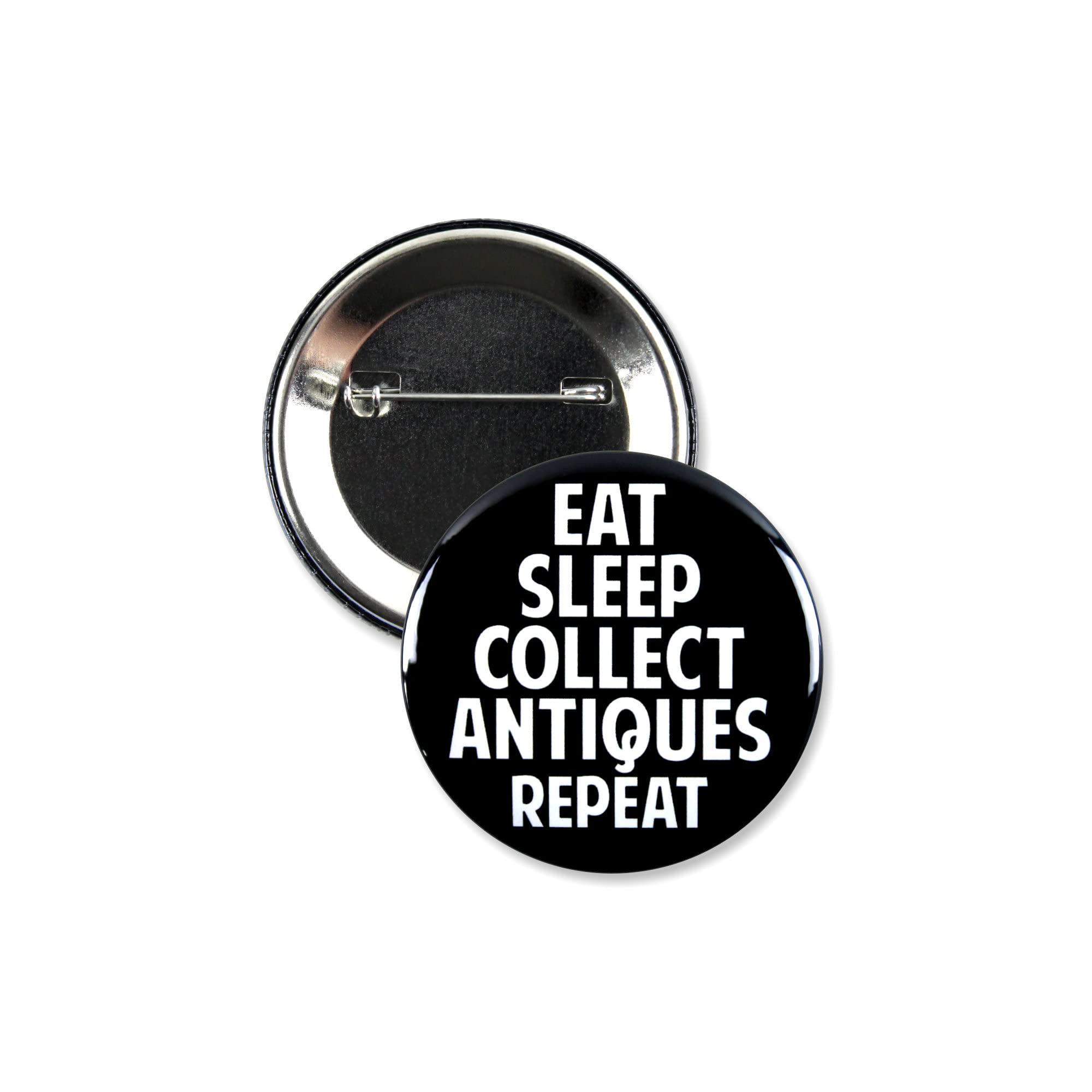 5 Pack - Antique Collector Antiquarian Pinback Buttons - 2.25 Inch
