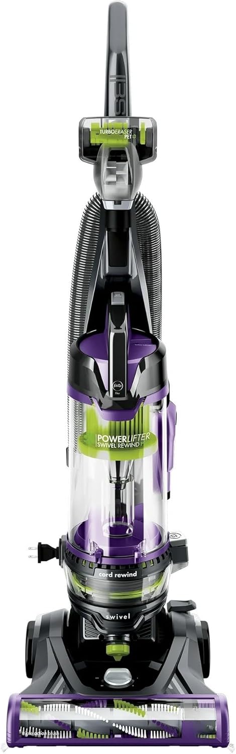 Powerlifter Swivel Pet Upright Vacuum Cleaner, Bagless, Multi-Surface, Powerful Suction, Swivel Steering, Edge-to-Edge Cleaning, Large Dirt Tank, Lightweight, Easy Empty, Model 2260