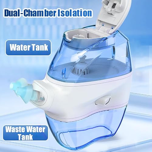 Nasal Irrigation System - Saline Nasal Rinse Kit with 1 Nose Cleaner and 35 Salt Pods，Nasal Washer for Congestion & Sinus Care（Blue） — view 6