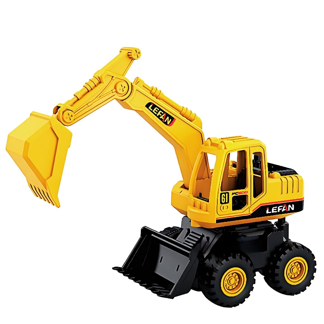 PLUSPOINT Excavator Toy Unbreakable Construction Vehicles Pretend to Play Building and site Construction Truck for Kids Pretend Play Toy Trucks Building Vehicles for Kids 3Yrs+ (New Excavator) (B0BJVXD5ND) Amazon Price History, Amazon Price Tracker