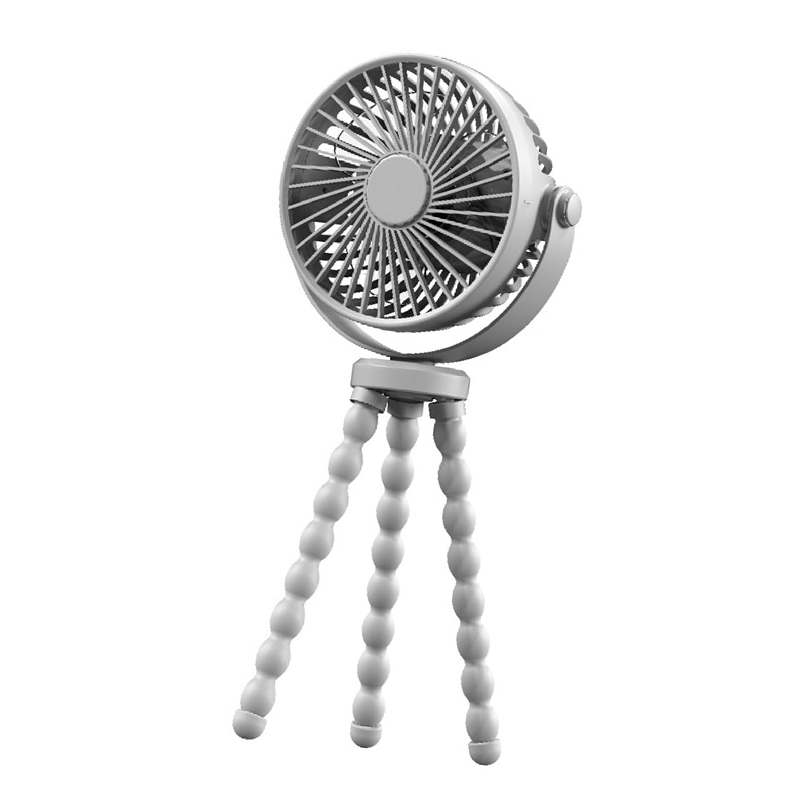 FROMCEO Flexible Tripod Clip on Fan with 3 Settings and Rechargeable Power Pack for and Desktop Use Desk Fan