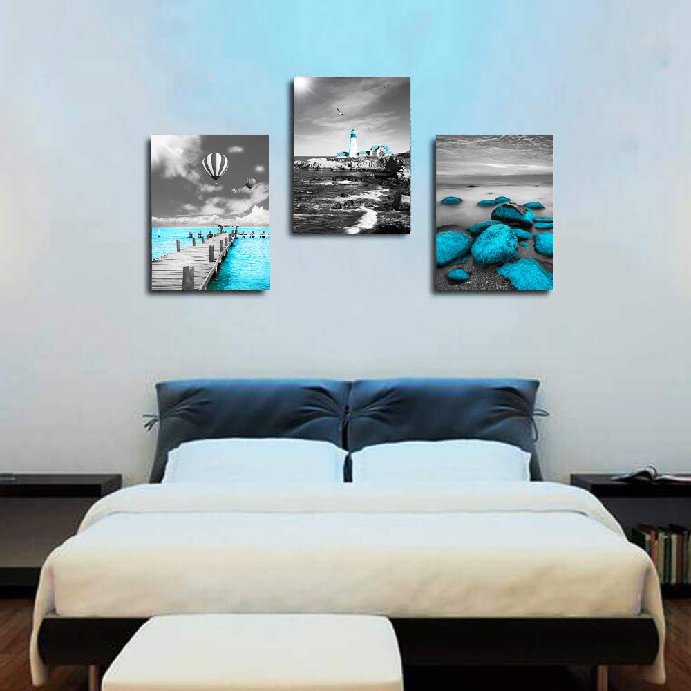 Black And White Landscape Watercolor Painting Wall Decoration For