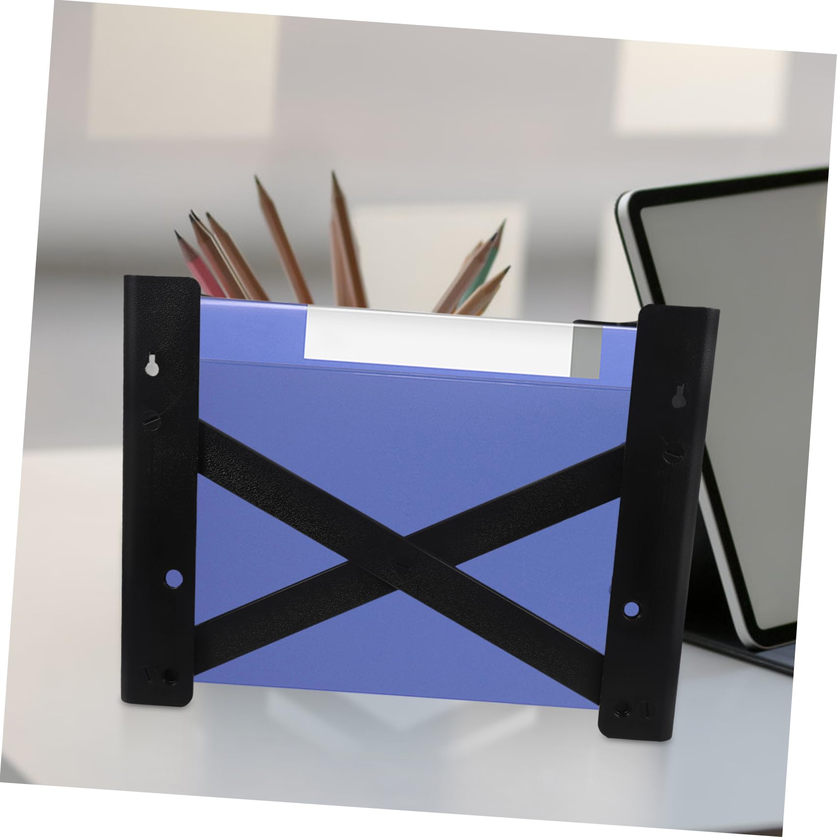 Veemoon Contenitore Organizer per Documenti Sospeso in Plastica Nera, Grande Spazio Salvaspazio, Regolabile, per Ufficio e Scuola