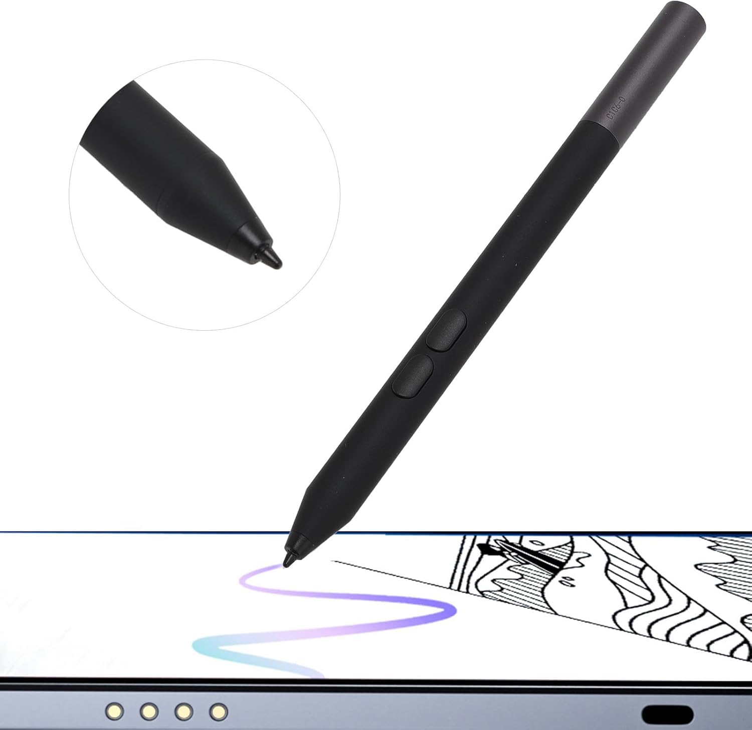 Active Stylus Pen PN350M, kompatibel mit Latitude 3190 2-in-1, 5400, 5491, 7300, 7390, 7600 Laptops und Tablets