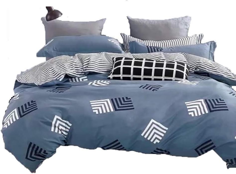 Swanson Beddings Leafy Vines 3-Piece 100% Cotton Bedding Set: Duvet Cover and Two Pillow Shams (King)